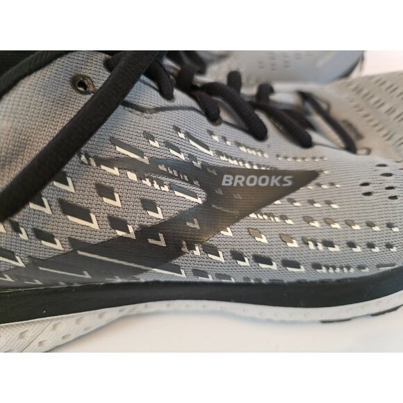 Brooks Ghost 13 Mens Running Shoes Wide 2E Size 13 Gray & Black - Picture 2 of 7